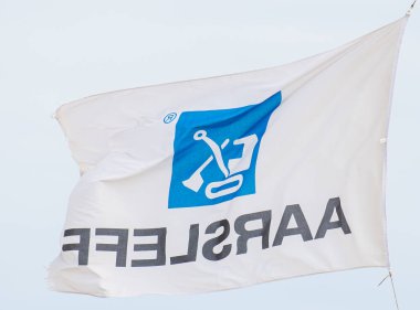 Rodby 'nin Danimarka' da 28 Mayıs 'ı var. 2024: İnşaat şirketi Aarsleff 'in bayrağı