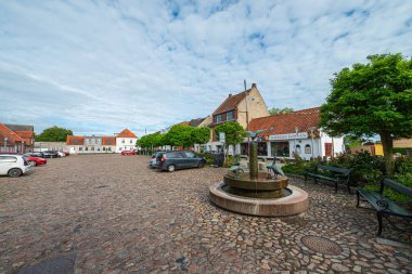Rodby Danimarka - Mayıs. - 28. 2024: Kasaba meydanı