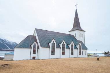 Batı İzlanda 'daki Borgarnes Kilisesi