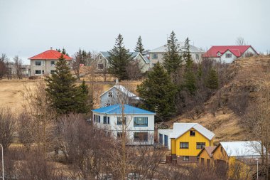 Batı İzlanda 'da Borgarnes Kasabası