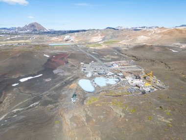 Myvatn doğa banyosu manzarası