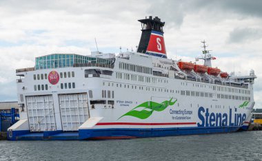 Frederikshavn Danimarka - 4 Haziran. 2024: StenaLine limanından feribot Stena Danica