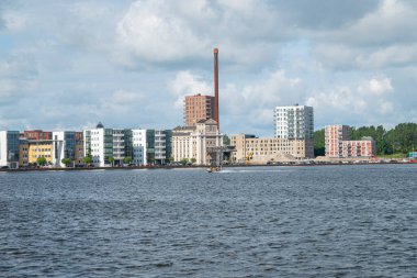 Aalborg Danimarka 6 Haziran. 2024: Şehrin silueti