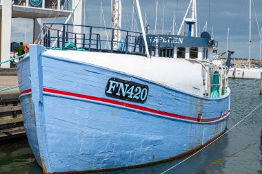 Saeby Danimarka - 4 Haziran. 2024: limanda tekneler