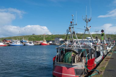 Hanstholm Danimarka - 5 Haziran. 2024: Limanda tekne