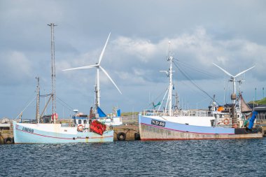 Hanstholm Danimarka - 5 Haziran. 2024: Limanda tekne