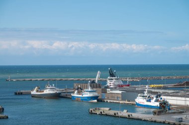 Hanstholm Danimarka - 5 Haziran. 2024: Limanda tekne