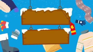 Yılbaşı ve yeni yıl tatili geçmişi olan vektör illüstrasyonu