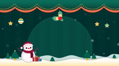 Noel ve yeni yıl tebrik kartı tasarımı. Vektör illüstrasyonu.
