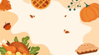 Şükran günü kutlama kartı