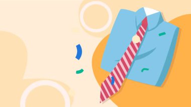 Aile ebeveynleri ve kız çizgi film vektör çizimi