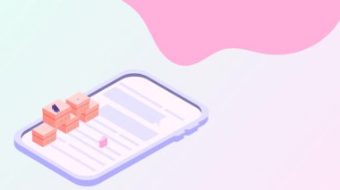 İnternetten alışveriş konsepti. Düz vektör illüstrasyonu