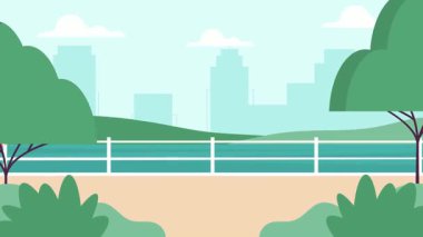 Park vektöründeki kadın