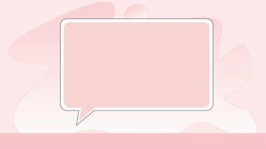 Kadın masada oturuyor ve elinde bir konuşma balonu tutuyor..