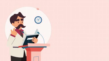 Stetoskop ve pano vektör illüstrasyon tasarımlı doktor