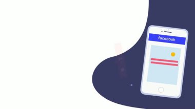 Sosyal medya ve ağ kurma kavramı. vektör illüstrasyonu.