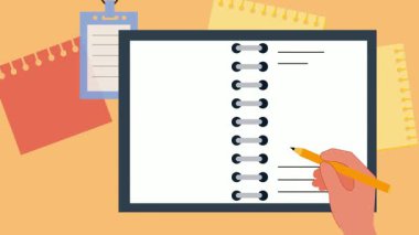 Pano ve pano ile kontrol listesi. vektör illüstrasyonu.