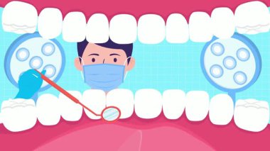 diş konsepti olan diş, vektör illüstrasyonu