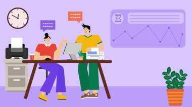 ofiste çalışan iş kadın