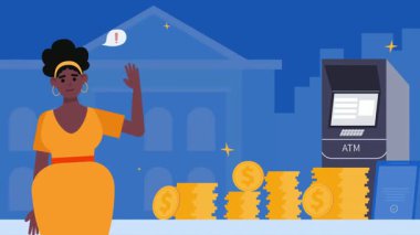 Bilgisayardaki kadınla online alışveriş kavramı.