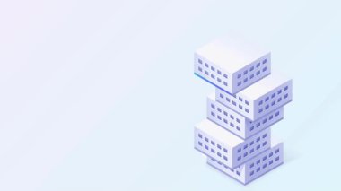 3D insan ve ok ile bina çizimi