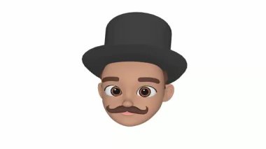 Geleneksel Meksika kostümü giymiş siyah bir adam.