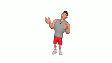 Spor ile çizgi film karakterinin 3 boyutlu canlandırması