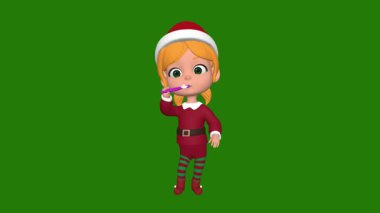 3 d sevimli elf görüntüsü