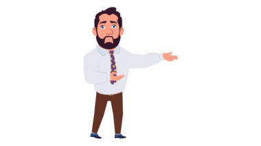 Genç iş adamı karakteri