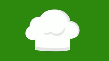 Şef şapka ikonu. düz dizayn