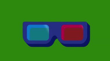 Gözlük simgesi resimleme grafiği 