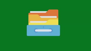 dizin dosya simgesi. izole edilmiş düz simge. vektör illüstrasyonu.