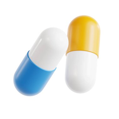 Mavi haplar beyaz arkaplanda izole edilmiş