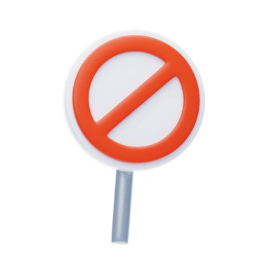 Trafik işareti çizgi film vektör illüstrasyonu.