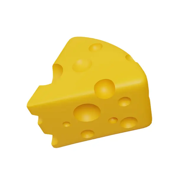 Düz stil üzerinde beyaz arka plan vektör illüstrasyon izole simgesinde peynir