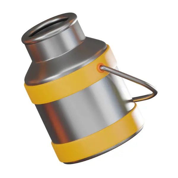 3 boyutlu metal fıçı.