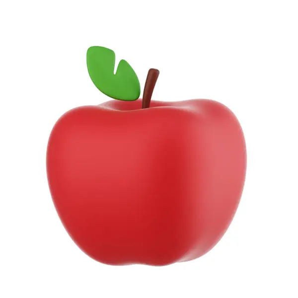 elma yaprak beyaz zemin üzerine izole.