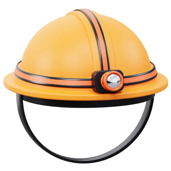 Güvenlik şapkalı miğfer. 3d oluşturma