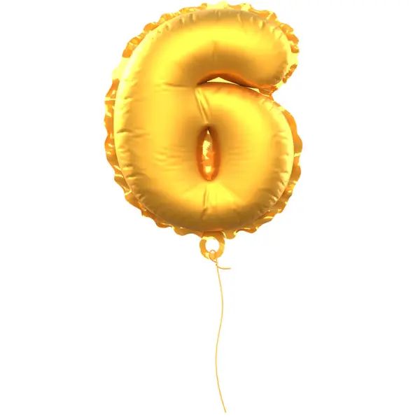 Altın renkli 9 numaralı balon altını. doğum günü