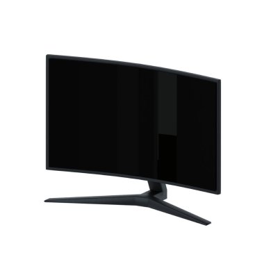 Beyaz arka planda siyah televizyon. izole