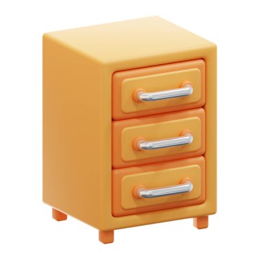 Beyaz çekmeceli ahşap dolap.