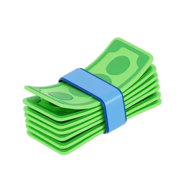 para yığını 3d simgesi