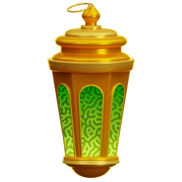 Altın mumlu altın fener, vektör çizimi