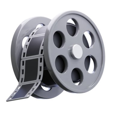 makara film beyaz arka plan üzerinde