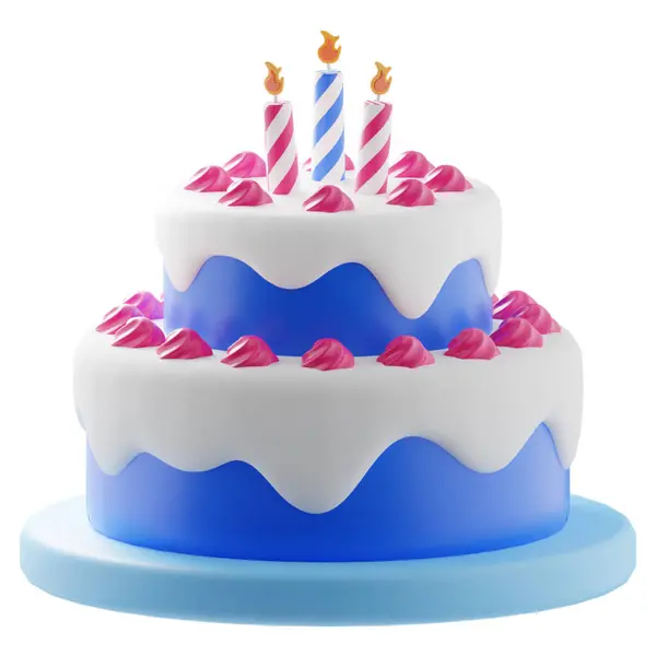 Mumlu doğum günü pastası ve 4 numara.