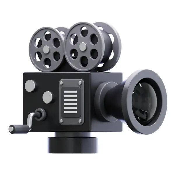 Siyah film şeritli video kamera