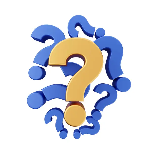 Soru işareti simgesi, çizgi film biçimi