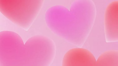 Sevgililer günü arkaplanı. Pembe arka planda pembe kalpler.