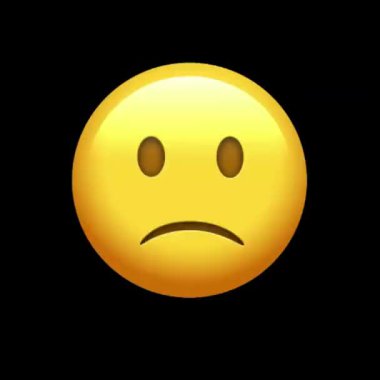 Üzgün yüz simgesi, karikatür tarzı