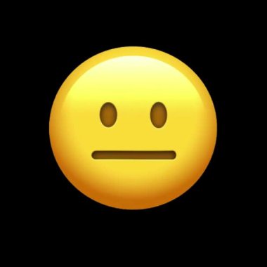 Emoji yüz ifadesi, bir dairenin simgesi